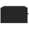 Wall-mounted Bedside Cabinets - 2pcs Black | HipoMarket