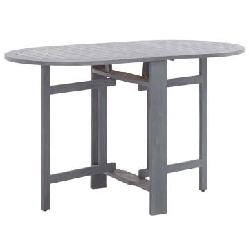 Garden Table Grey 120x70 cm - Solid Acacia Wood | HipoMarket