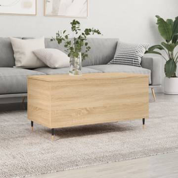 Elegant Sonoma Oak Coffee Table - 90x44.5 cm | HipoMarket