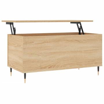 Elegant Sonoma Oak Coffee Table - 90x44.5 cm | HipoMarket