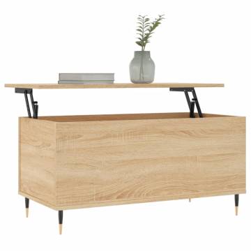 Elegant Sonoma Oak Coffee Table - 90x44.5 cm | HipoMarket