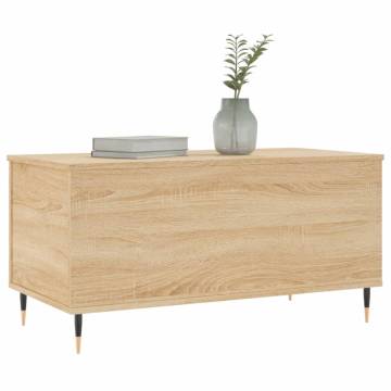 Elegant Sonoma Oak Coffee Table - 90x44.5 cm | HipoMarket