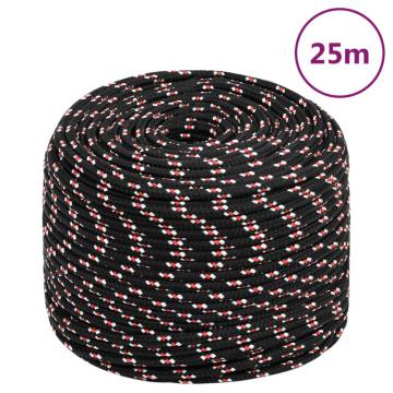 Boat Rope Black 8 mm 25 m Polypropylene - Durable & Versatile