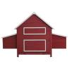 Chicken Coop Red - Durable Wooden Hen House | Hipomarket