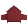 Chicken Coop Red - Durable Wooden Hen House | Hipomarket