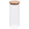 Storage Glass Jars with Bamboo Lid - 6 pcs 1000 ml