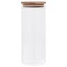 Storage Glass Jars with Bamboo Lid - 6 pcs 1000 ml