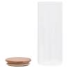 Storage Glass Jars with Bamboo Lid - 6 pcs 1000 ml