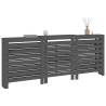 Radiator Cover Grey 210x21x85 cm - Solid Pine Wood