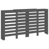 Radiator Cover Grey 210x21x85 cm - Solid Pine Wood