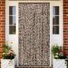 Insect Curtain Brown and White 100x220 cm Chenille Colour brown and white Size 100 x 220 cm 