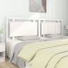 Bed Headboard White 205.5x4x100 cm Solid Pine Wood Colour white Size 205.5 x 100 cm Quantity in Package 1 