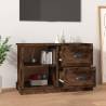 Stylish Smoked Oak TV Cabinet - Engineered Wood 73x35.5 cm