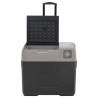 40L Cool Box with Wheels & Handle - Black & Grey Portable Cooler