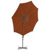 Cantilever Umbrella with Steel Pole - Terracotta 300 cm