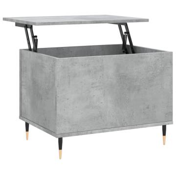 Elegant Concrete Grey Coffee Table - 60x44.5 cm | HipoMarket