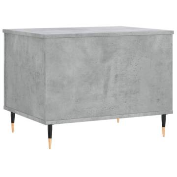 Elegant Concrete Grey Coffee Table - 60x44.5 cm | HipoMarket