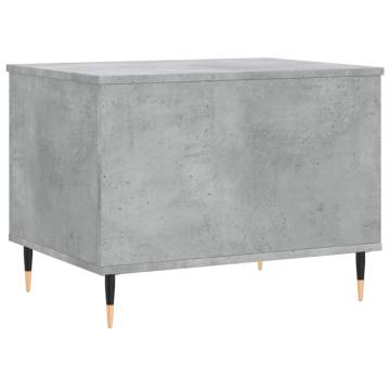 Elegant Concrete Grey Coffee Table - 60x44.5 cm | HipoMarket