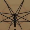 3-Tier Parasol with Aluminium Pole - Taupe 3.5m