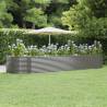 Garden Raised Bed Grey 447x140x68 cm Powder-coated Steel Colour grey Size 447 x 140 x 68 cm Quantity in Package 1 