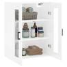 High Gloss White Wall Mounted Cabinet | 69.5x34x90 cm