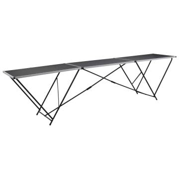 Folding Pasting Table MDF & Aluminium - 300x60x78 cm