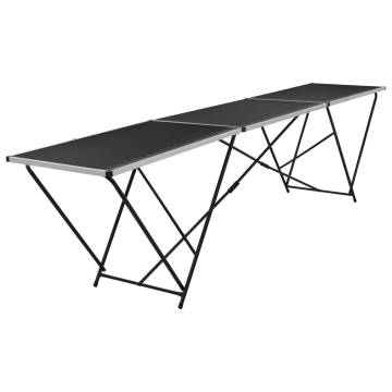 Folding Pasting Table MDF & Aluminium - 300x60x78 cm