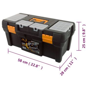 Durable Tool Box 580x280x250 mm - Sturdy & Lockable