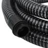 Suction Hose with Brass Connectors - 15m Black PVC