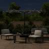 Double-Head Parasol with LEDs - Anthracite 316x240 cm