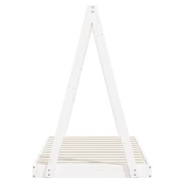 Kids Bed Frame White 80x160 cm Solid Wood Pine | Hipomarket