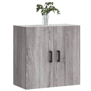 Wall Cabinet Grey Sonoma 60x31x60 cm - Durable Design