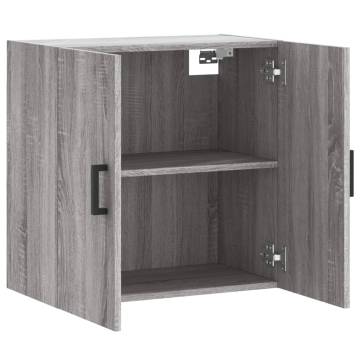 Wall Cabinet Grey Sonoma 60x31x60 cm - Durable Design