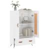 Elegant Highboard in High Gloss White - 69.5x31x115 cm