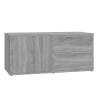 Stylish Grey Sonoma TV Cabinet - 80x34x36 cm Engineered Wood