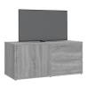 Stylish Grey Sonoma TV Cabinet - 80x34x36 cm Engineered Wood