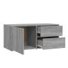 Stylish Grey Sonoma TV Cabinet - 80x34x36 cm Engineered Wood