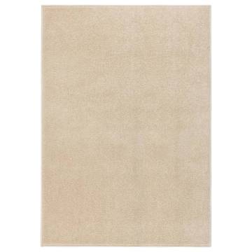 Elegant Beige Short Pile Rug 240x340 cm - Hipomarket