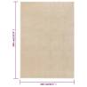 Elegant Beige Short Pile Rug 240x340 cm - Hipomarket