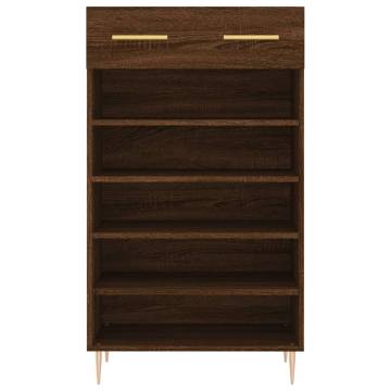 Shoe Cabinet Brown Oak 60x35x105 cm - Stylish Storage Solution