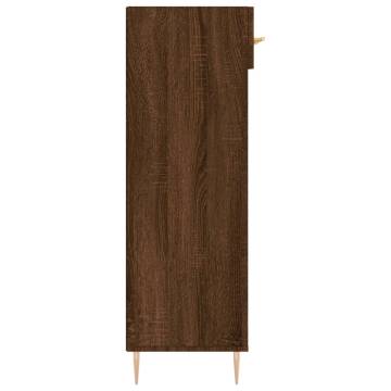 Shoe Cabinet Brown Oak 60x35x105 cm - Stylish Storage Solution