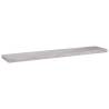 Floating Wall Shelves 2 pcs - Concrete Grey MDF (120x23.5 cm)