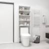 Washing Machine Cabinet High Gloss White 64x24x190 cm Colour high gloss white Number of 1 