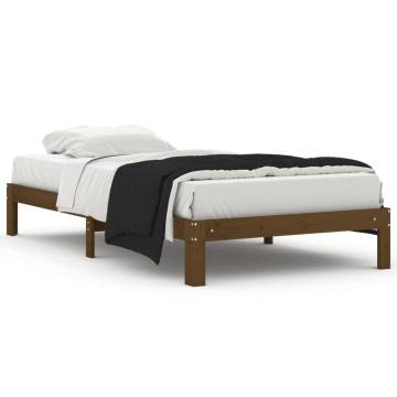 Honey Brown Pine Bed Frame 100x200 cm | Stylish & Sturdy