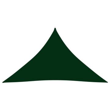 Triangular Sunshade Sail 3.5x3.5x4.9m Dark Green - HipoMarket