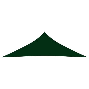 Triangular Sunshade Sail 3.5x3.5x4.9m Dark Green - HipoMarket