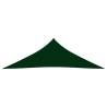 Triangular Sunshade Sail 3.5x3.5x4.9m Dark Green - HipoMarket