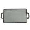 Grill Platter Set - 2 Pcs Cast Iron Reversible 38x23 cm