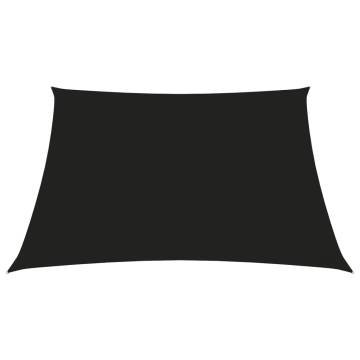 Sunshade Sail Oxford Fabric Square 5x5m Black - HipoMarket