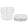 Glass Jam Jars with Silver Lids - 24 pcs - 110 ml